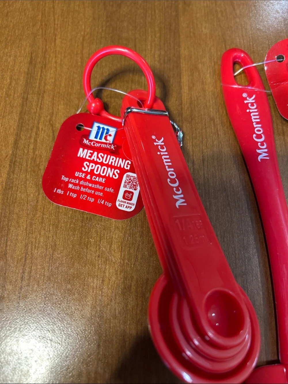 McCormick Red Silicone Spatula and Measuring Spoon Set